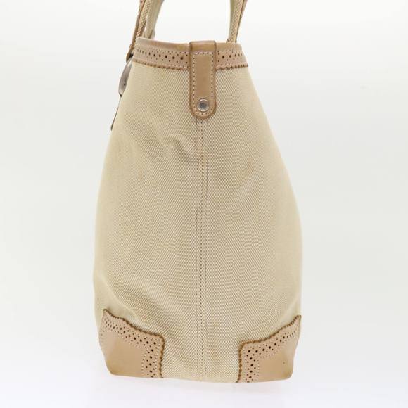 BURBERRY Blue Label Tote Bag Canvas Beige Auth cl708 - Picture 5 of 16